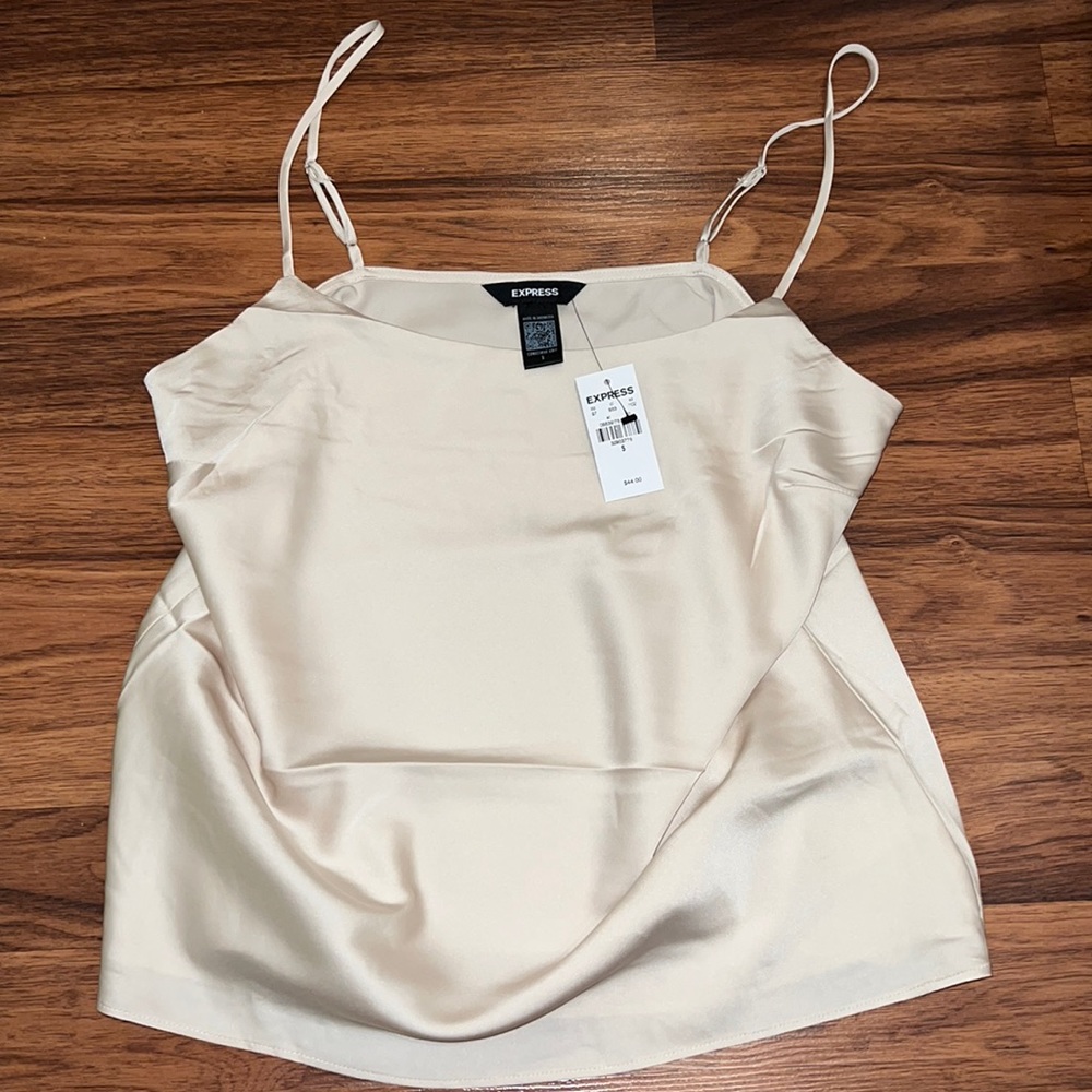 Express satin top nwt